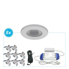 LED Inbouwspots Monno set 8