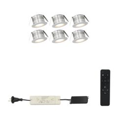 dimbare set led verlichting Carpus, 6 spots