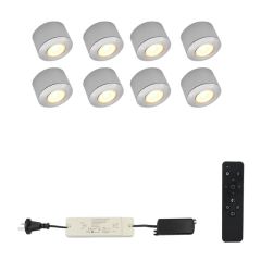 Set van 8 stuks veranda led opbouwspots Nani