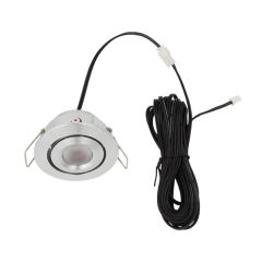 Lemilux Mura LED inbouwspot zilver 3 Watt 12 Volt (kantelbaar) Exclusief driver 