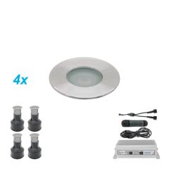 Set grondspots Rio led 4 stuks