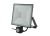 Functionele Zwarte LED Bouwlamp met Sensor 50W - Warm Wit - IP66 - Crius